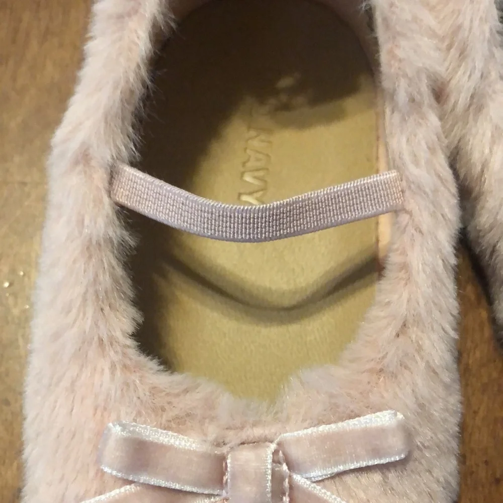 Cozy faux fur ballet flats for baby girl 12-18 months